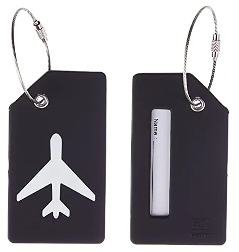 5 Pack Silicone Luggage Tag Baggage Handbag School Bag Suitcase