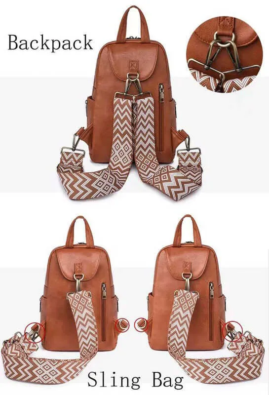 Alba Convertible Backpack Crossbody Sling Bag