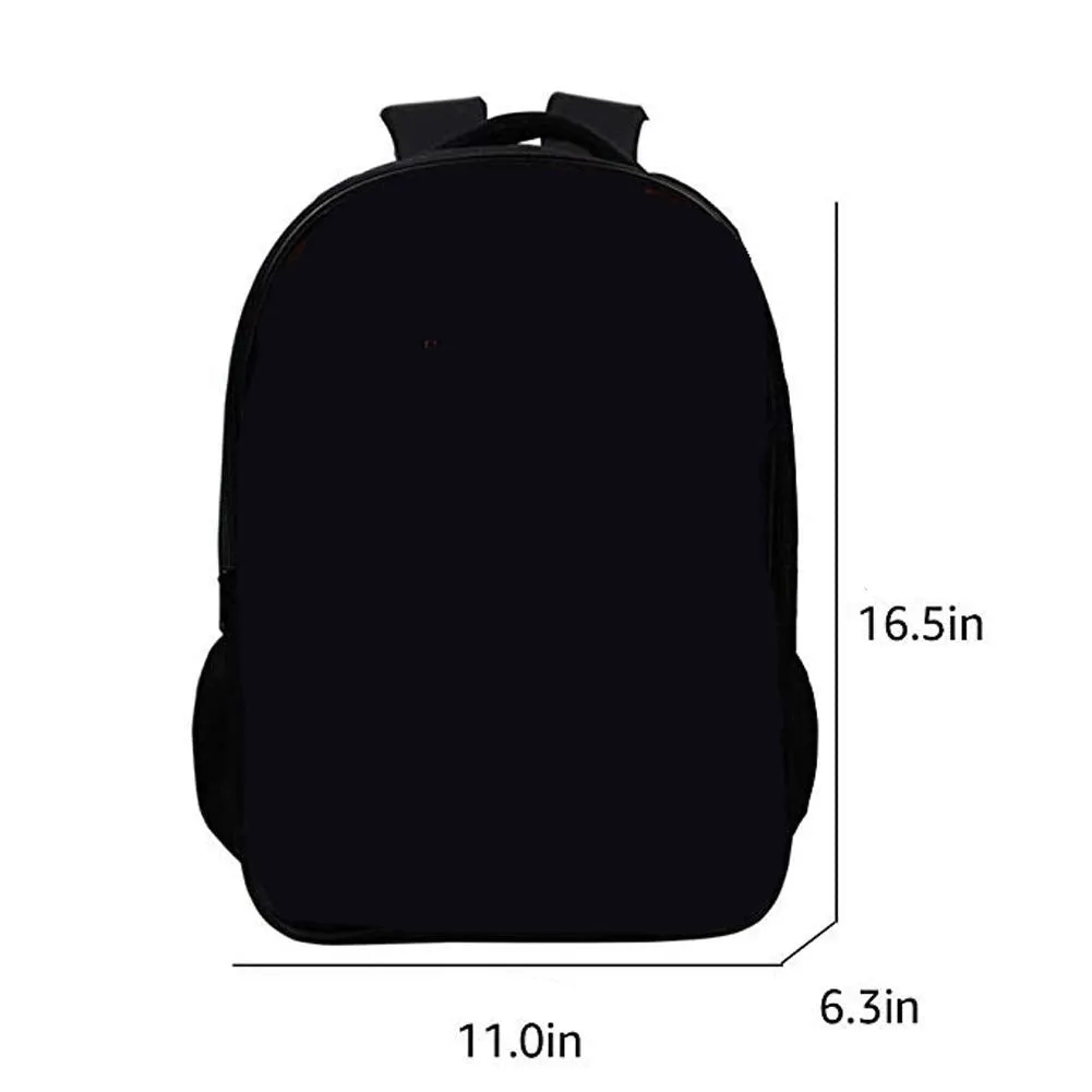 Amke Stranger Printed Backpacks Student School Bag Laptop Backpack with USB Charging Port