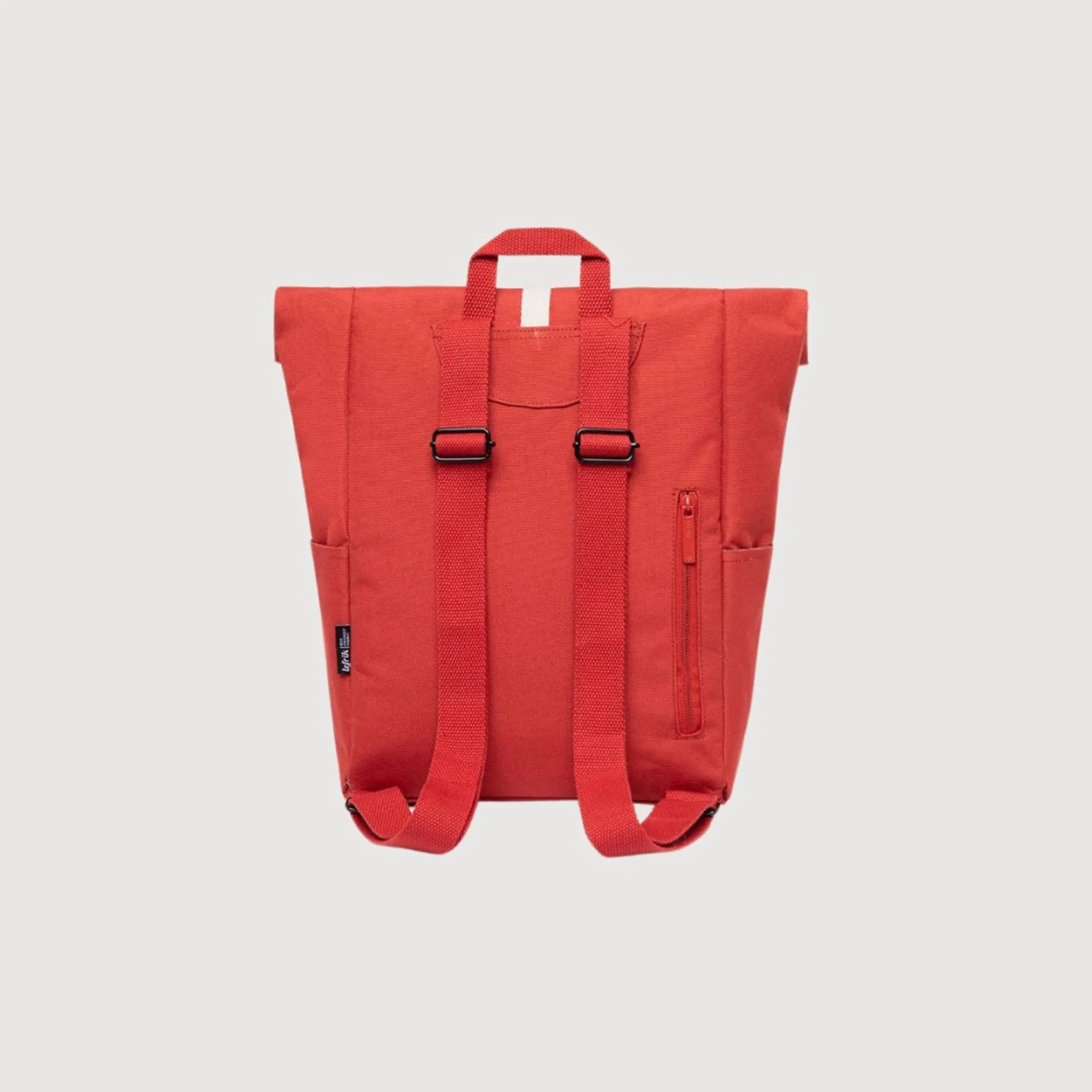 Backpack Roll Mini Red In Recycled Polyester | Lefrik