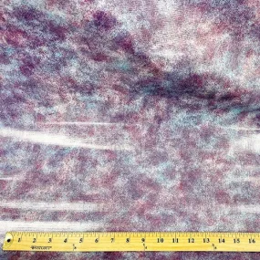 Blue/Purple Tie Dye Oilcloth Fabric