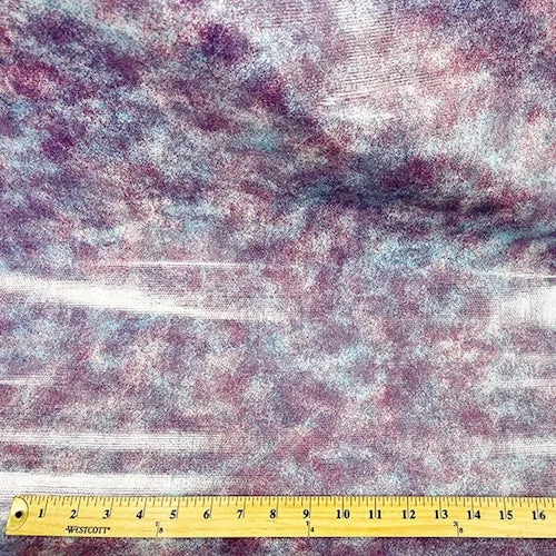 Blue/Purple Tie Dye Oilcloth Fabric