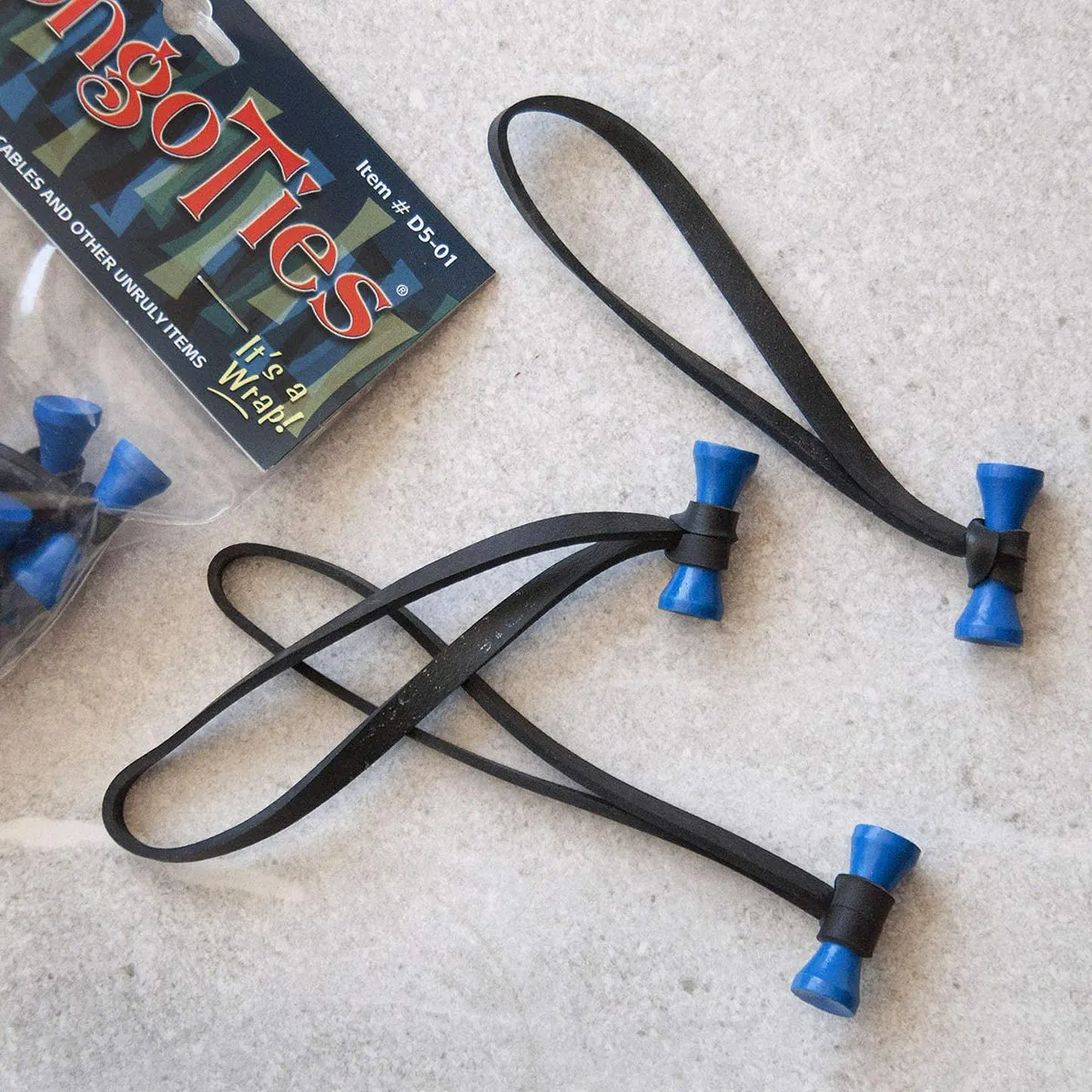 BongoTies All-Natural Reusable Cable Tie Wraps 10-Pack