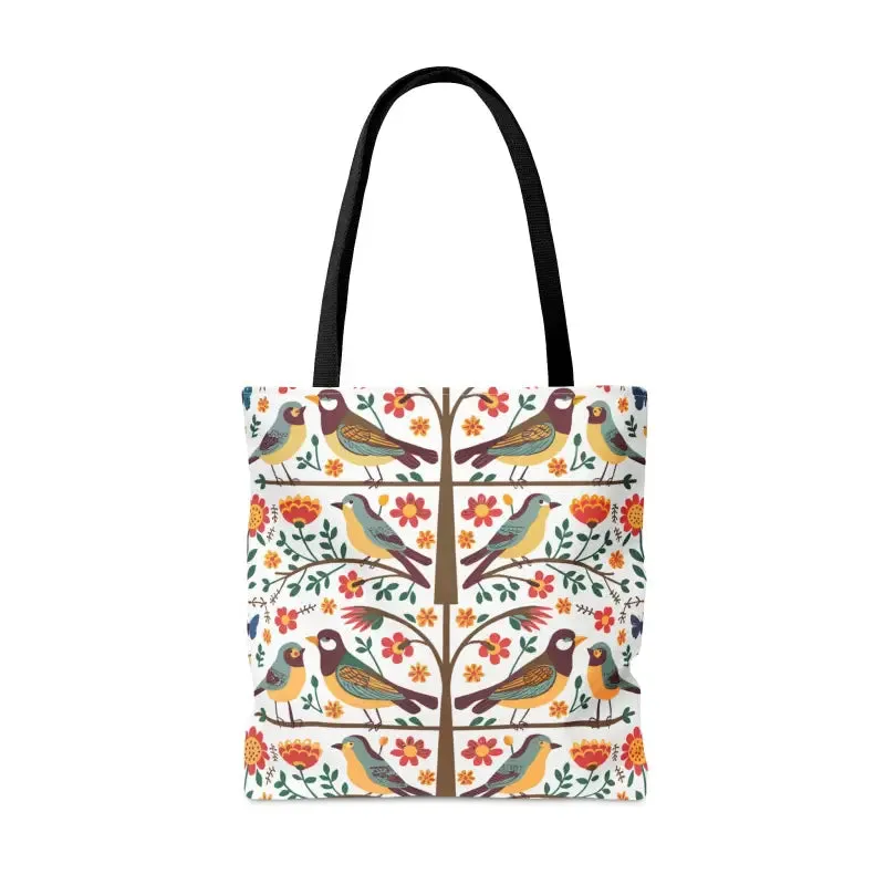 Chic Birds on a Tree Bird Tote Bag