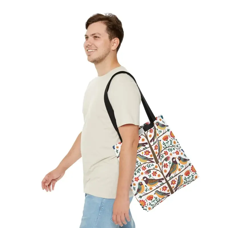 Chic Birds on a Tree Bird Tote Bag