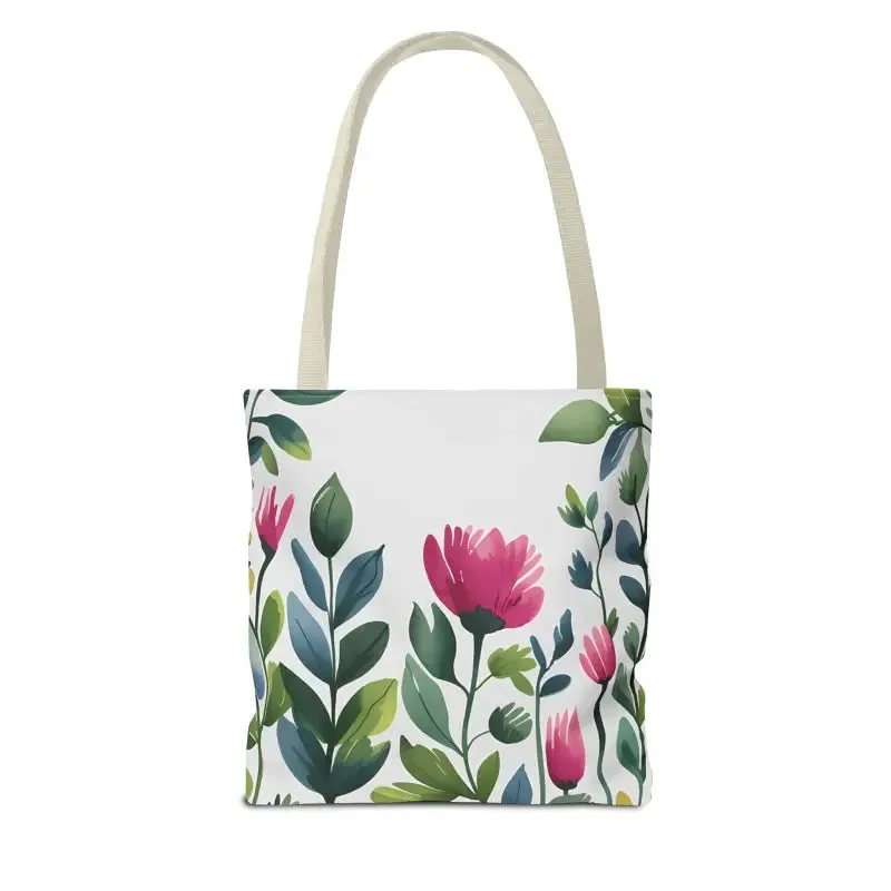 Chic Tote Bags with Pretty Pink Flowers