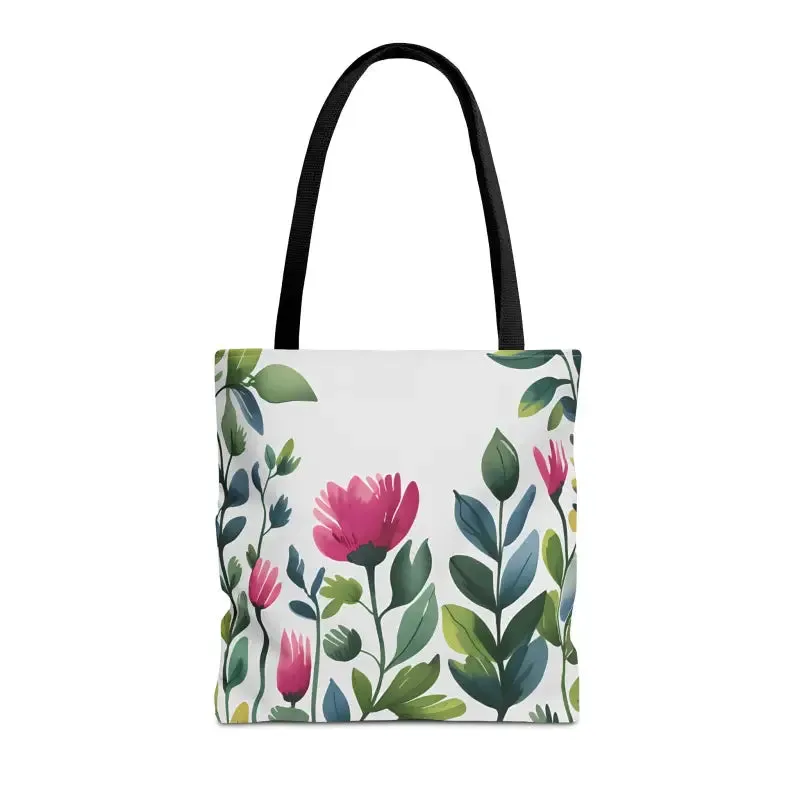 Chic Tote Bags with Pretty Pink Flowers