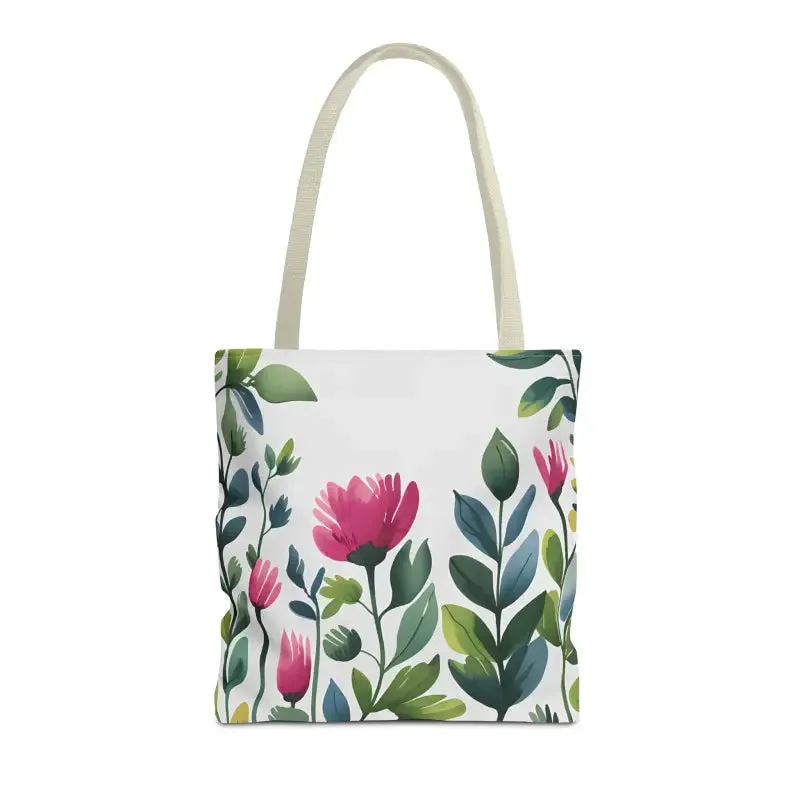 Chic Tote Bags with Pretty Pink Flowers