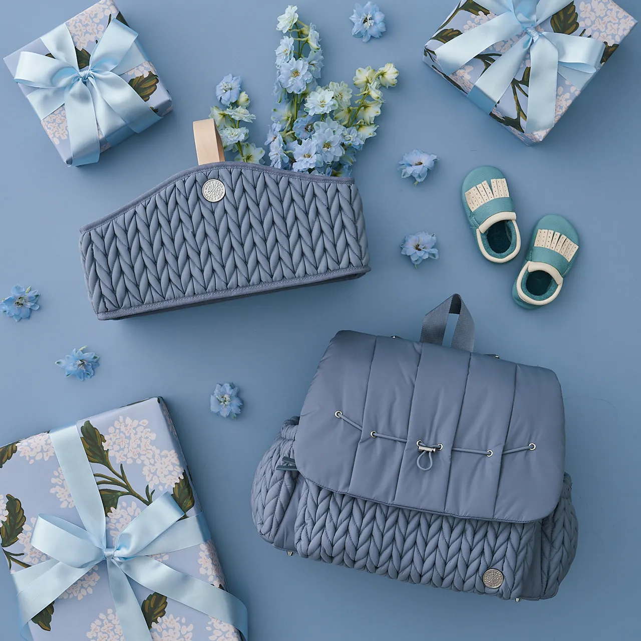 Diaper Caddy Blue