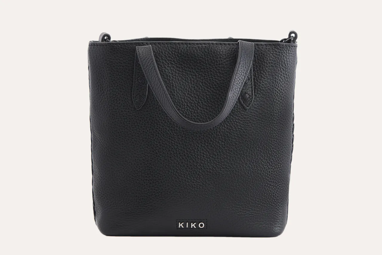 Elegant Side Weaved Leather Handbag