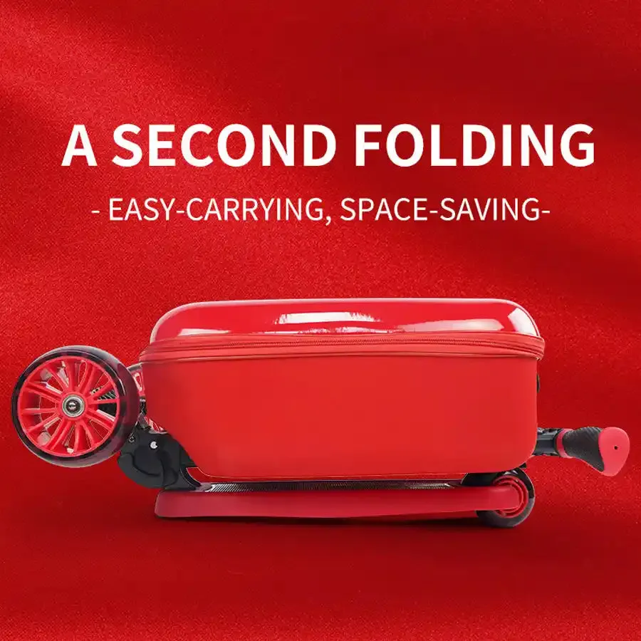 Ferrari Luggage Foldable Scooter With Adjustable Height