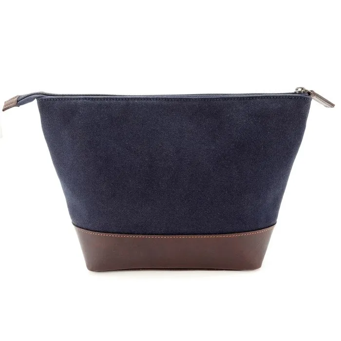 Harris Tweed Blue Check Washbag