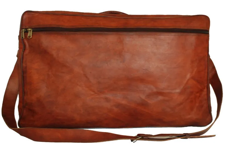 Large Leather Suitcase 22"