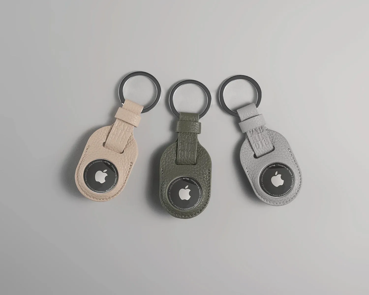 Leather AirTag Keychain | Sleek Tracker Holder for Keys, Bags & More