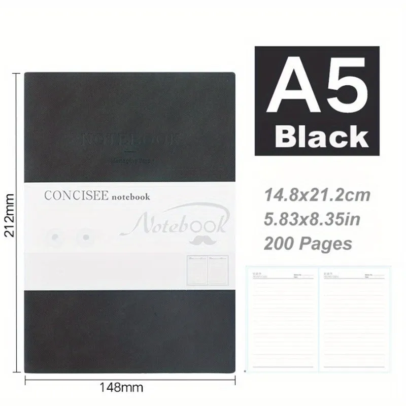 Luxurious SheepskinTextured A5 College Ruled Notebook