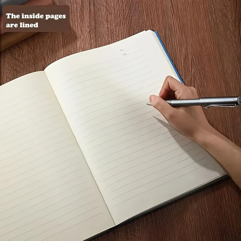 Luxurious SheepskinTextured A5 College Ruled Notebook