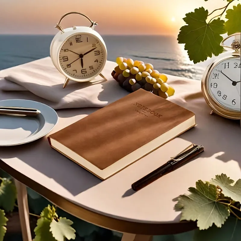 Luxurious SheepskinTextured A5 College Ruled Notebook