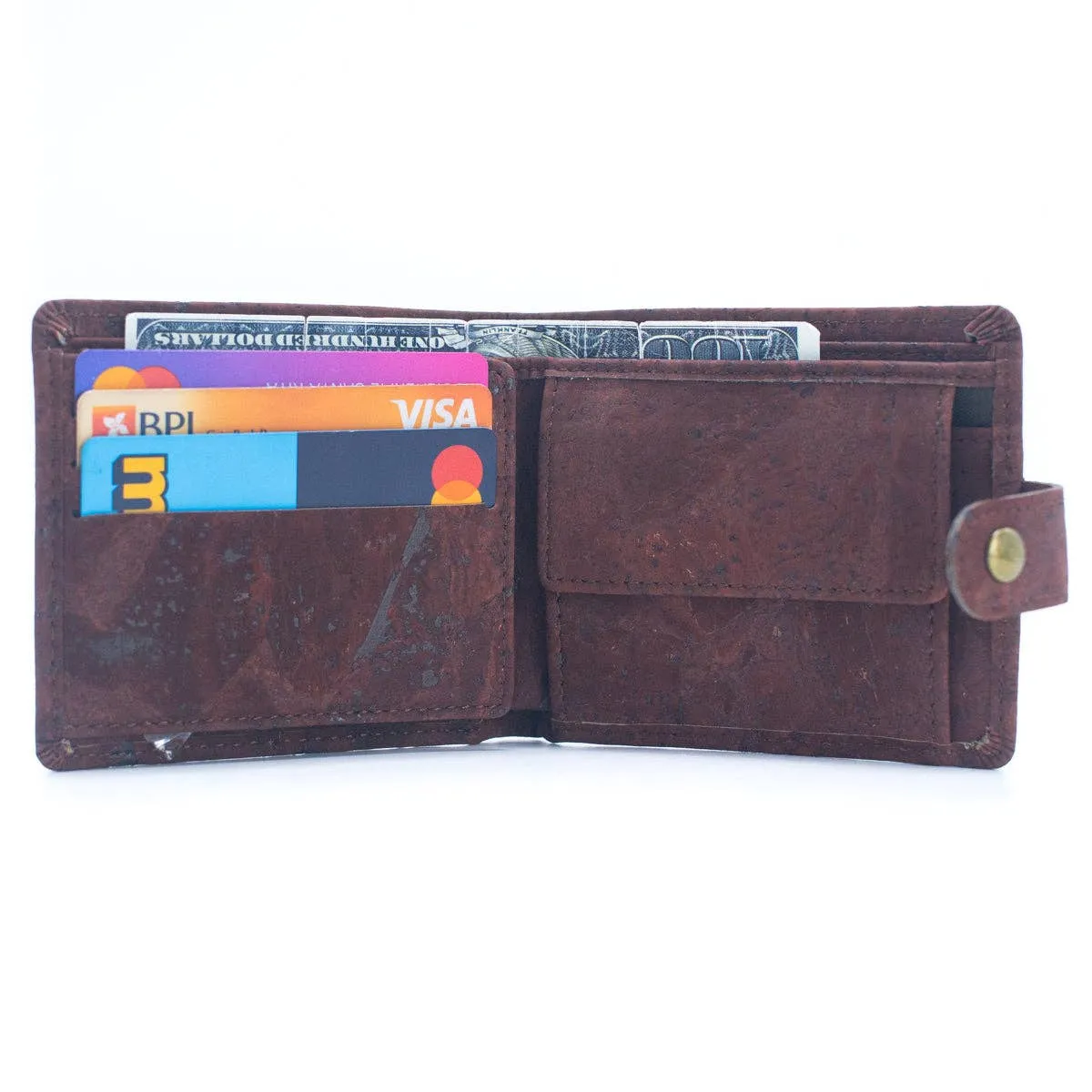 Men's Sleek Bifold Cork Wallet