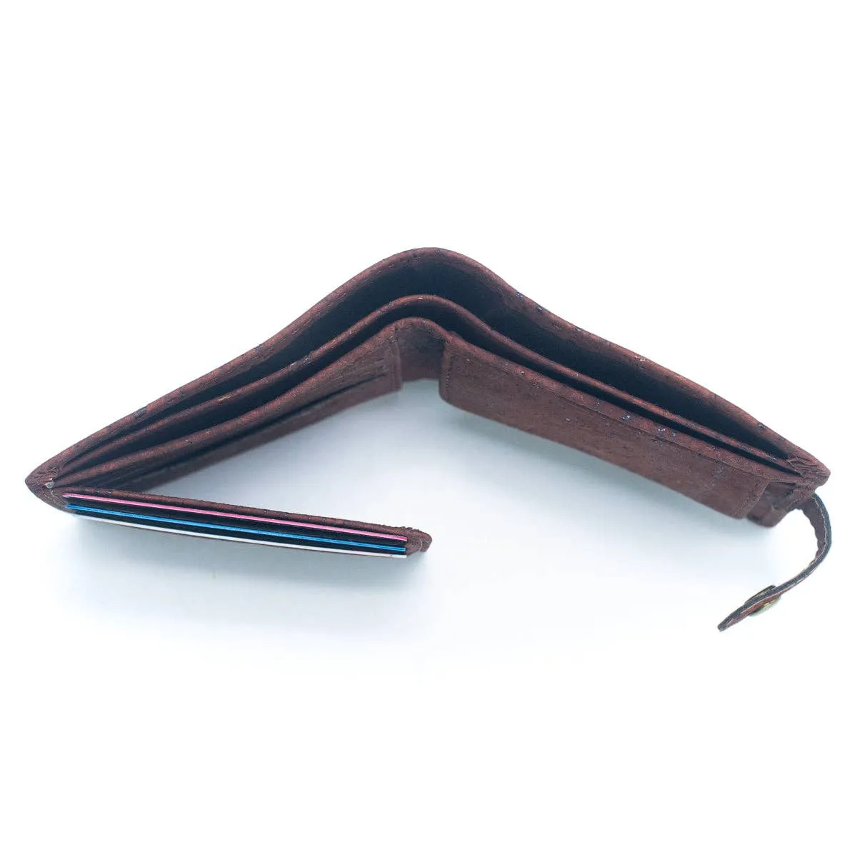 Men's Sleek Bifold Cork Wallet