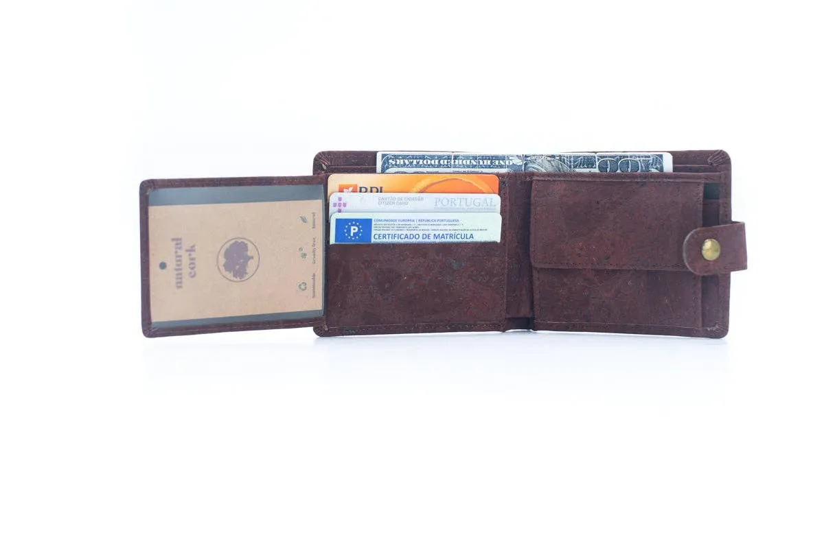 Men's Sleek Bifold Cork Wallet