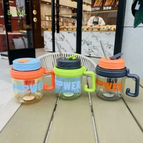 Mini Plastic Sipper Water Bottle (880ml,Multi Colours)