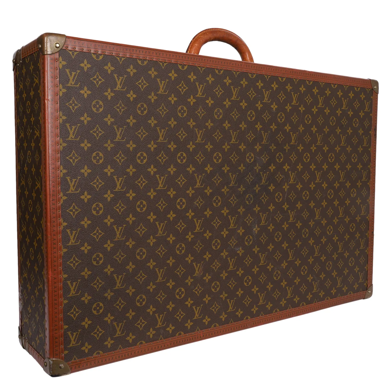 Monogram Alzer 80 Hard Case Trunk Weekend Travel Bag (Authentic Pre-Owned)