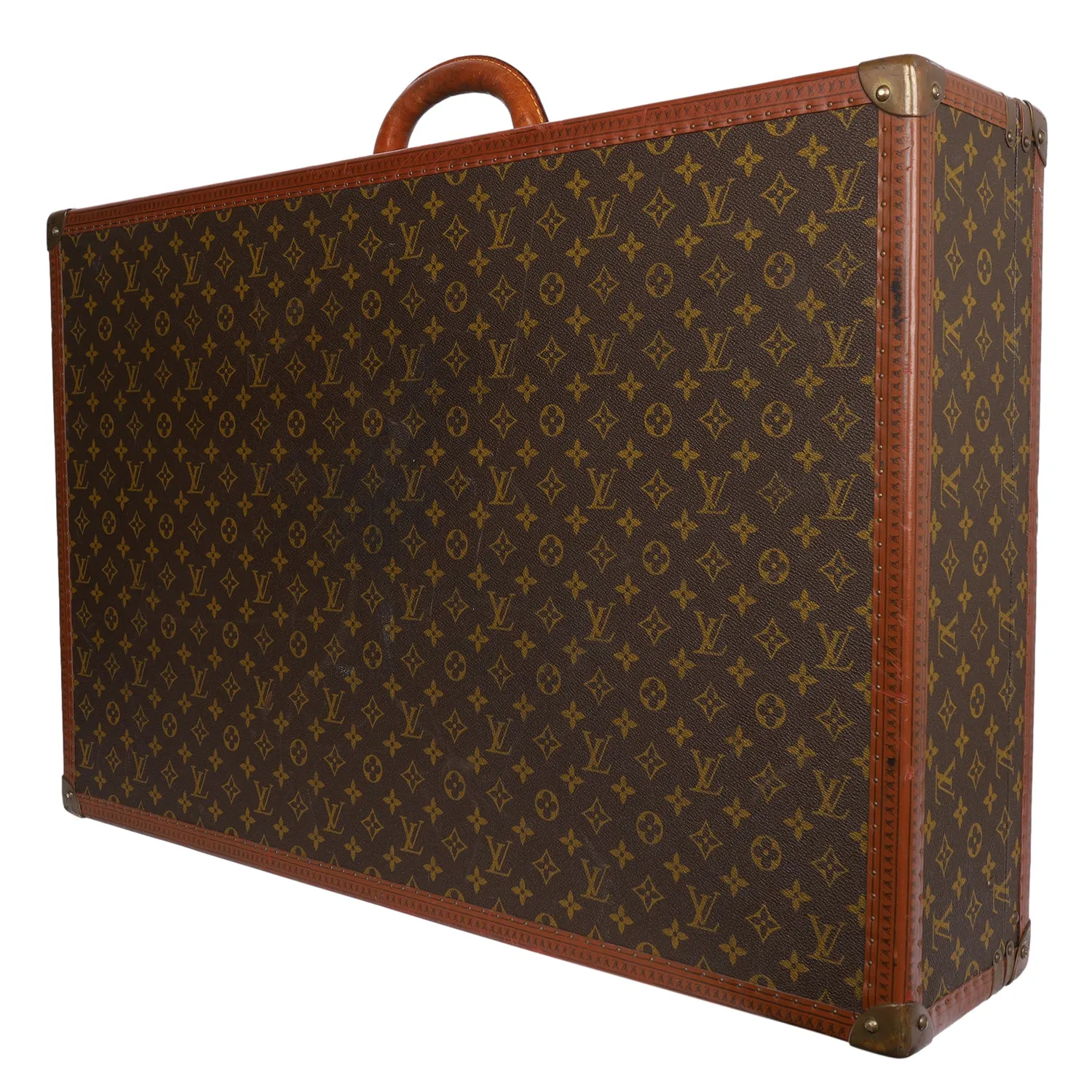 Monogram Alzer 80 Hard Case Trunk Weekend Travel Bag (Authentic Pre-Owned)