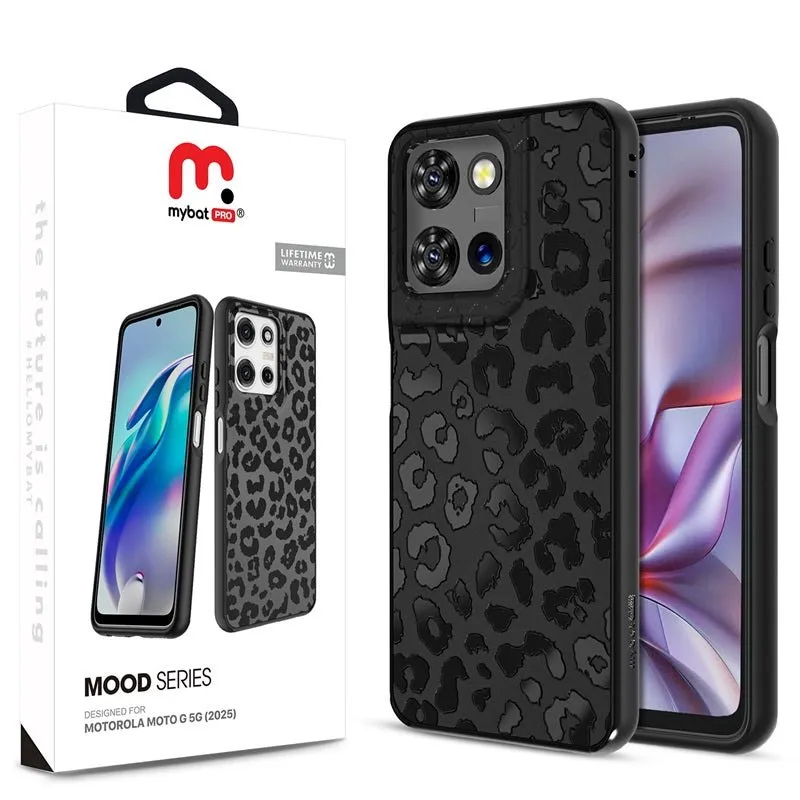 MyBat Pro Mood Series Case for Motorola Moto G 5G (2025) - Black Leopard