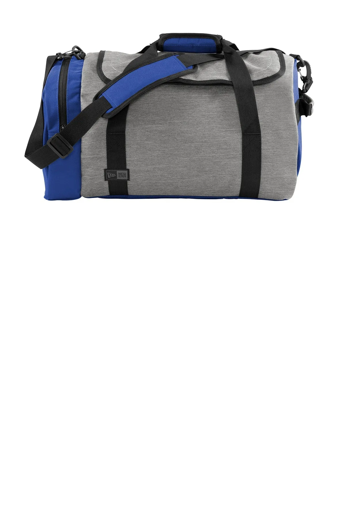 New Era Legacy Branded Duffels, Grey TwillHeather/ Royal