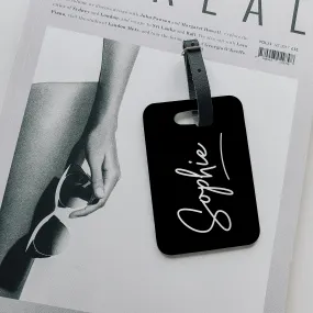 Personalised Luggage Tag | Signature in Black