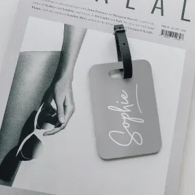 Personalised Luggage Tag | Signature in Dove