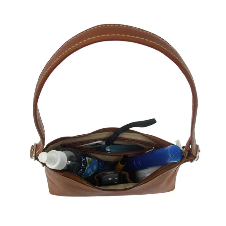 Piel Leather Woman's Mini Shoulder Bag Assorted Colors