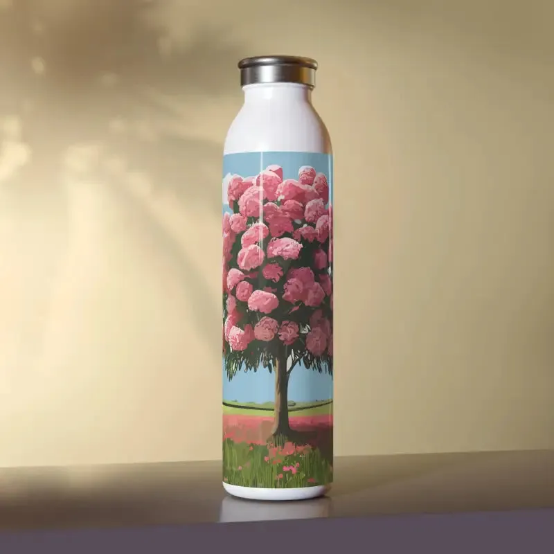 Sleek Slim Rose Tree Water Bottle