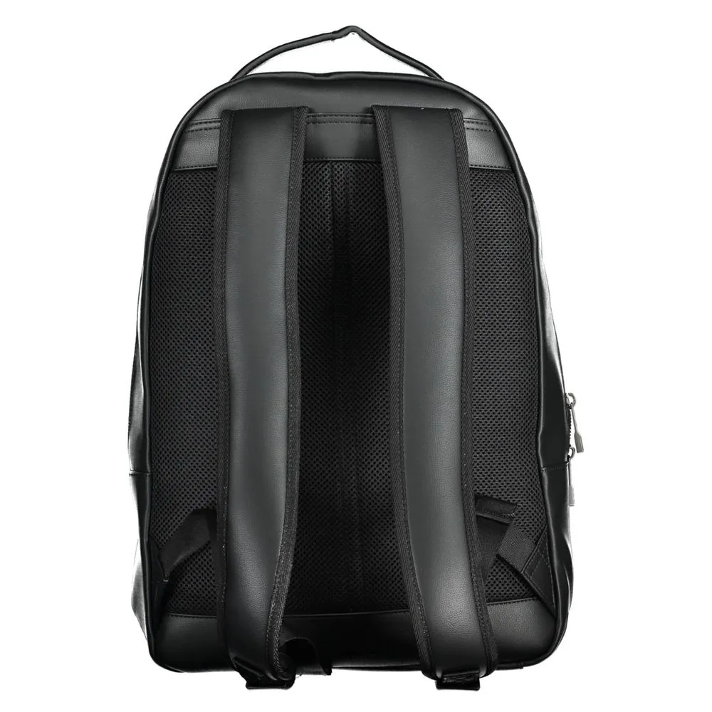 Tommy Hilfiger Sleek Black Contrasting Detail Backpack