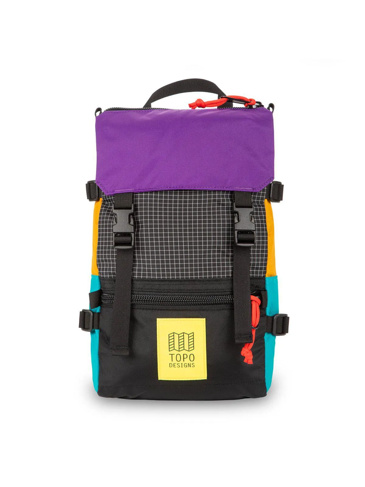 Topo Designs Rover Pack Mini Ripstop Black Purple