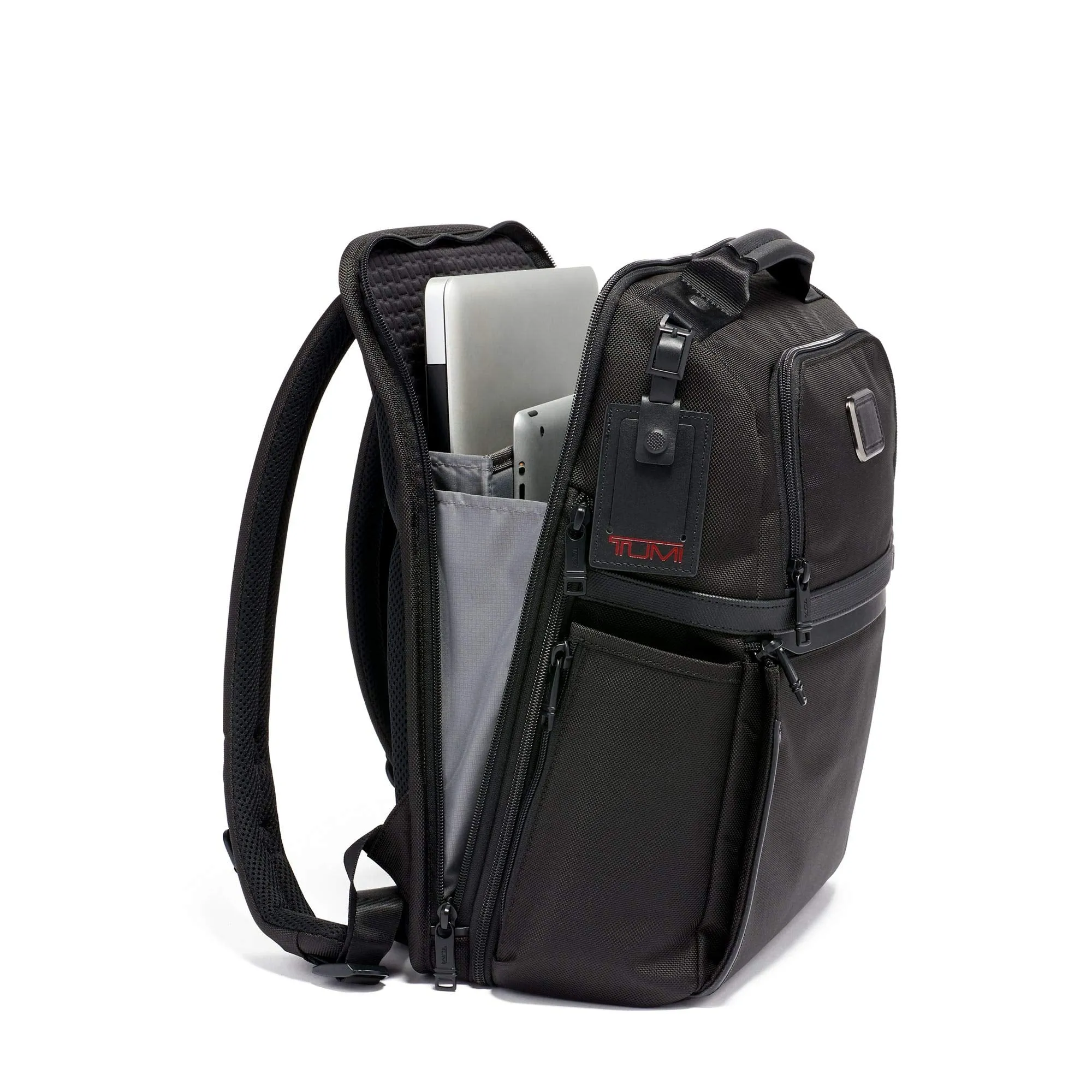 TUMI - Alpha 3 Slim Solutions Laptop Brief Pack - 15 Inch Computer Backpack for Men and Women - Black