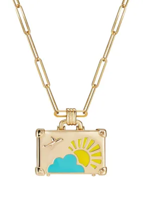 Weekend Trip Mini Suitcase Pendant Necklace