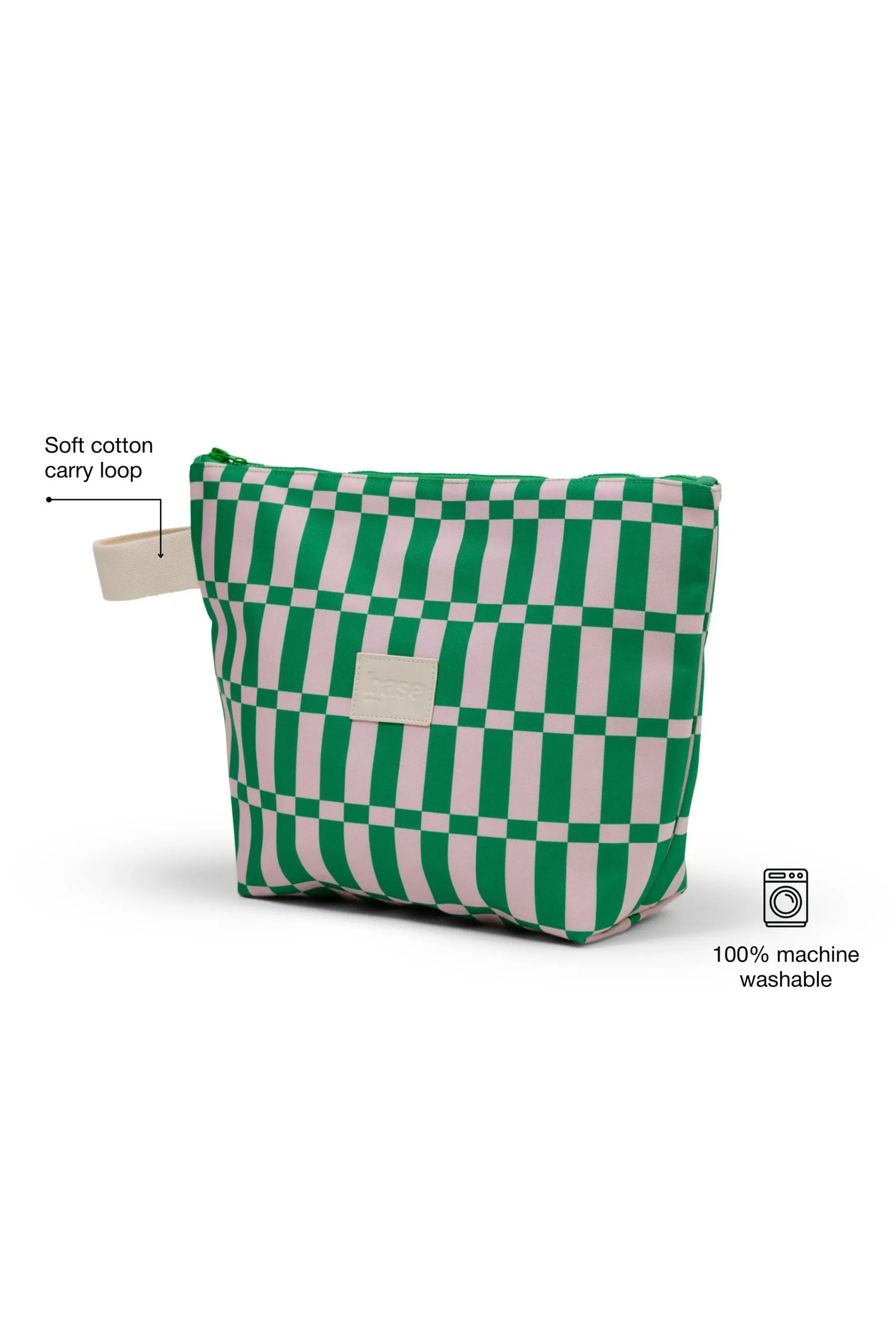 Wet Base Large| Apple/Soft Pink Check